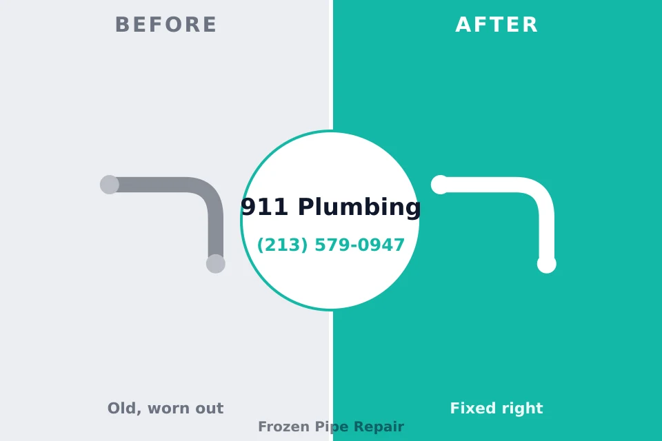 Before and after: plumbing company Urbana, OH